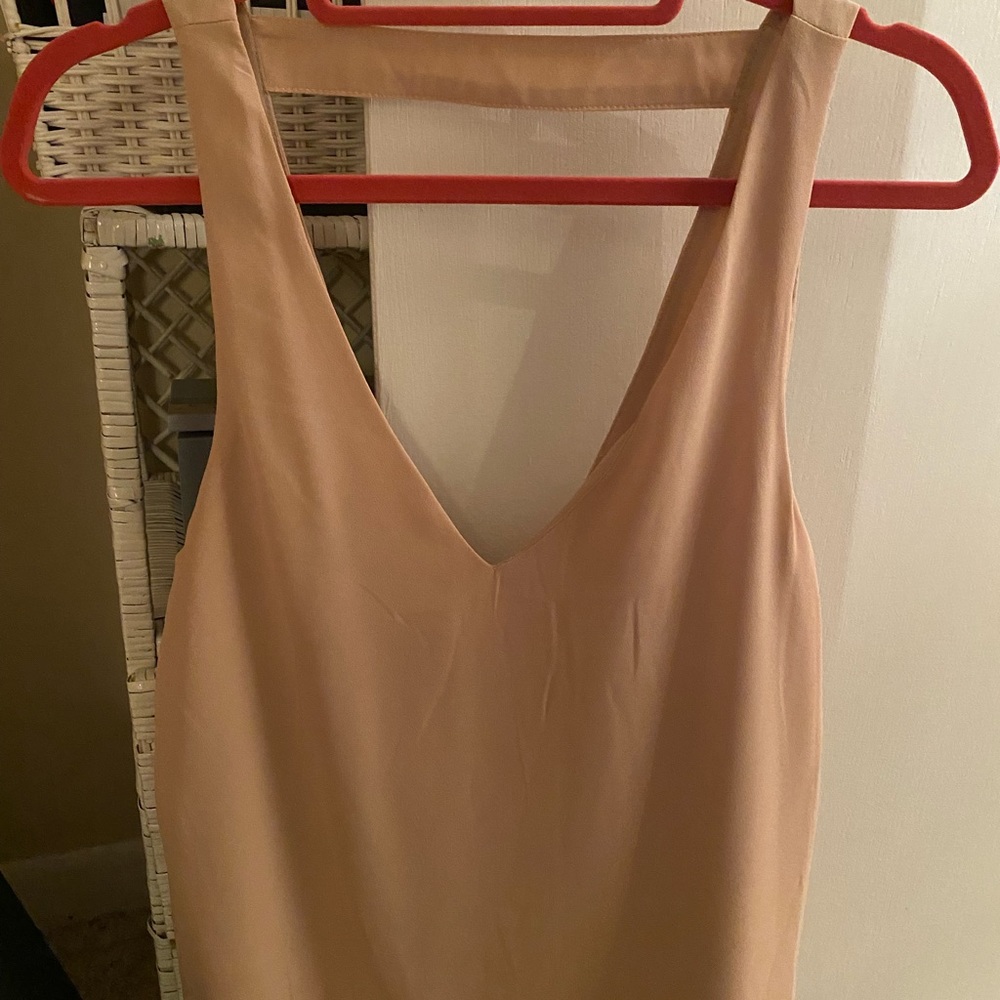 Tobi Peachy Tan Flowy Top